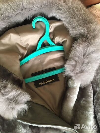 Шуба мутон, воротник писец