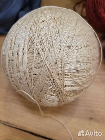 Нитки х/б, полиэстер, пряжа акрил, шерсть