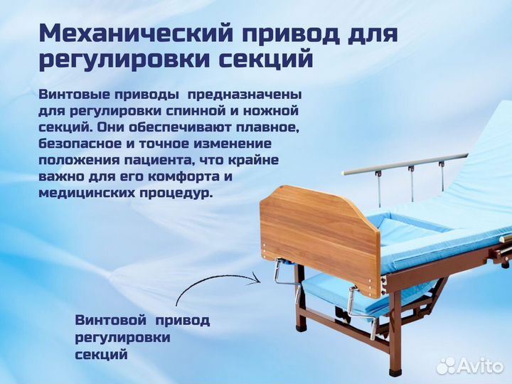 Медицинская кровать функциональная