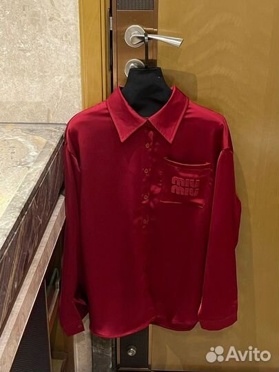 Шелковые Рубашки Miu Miu