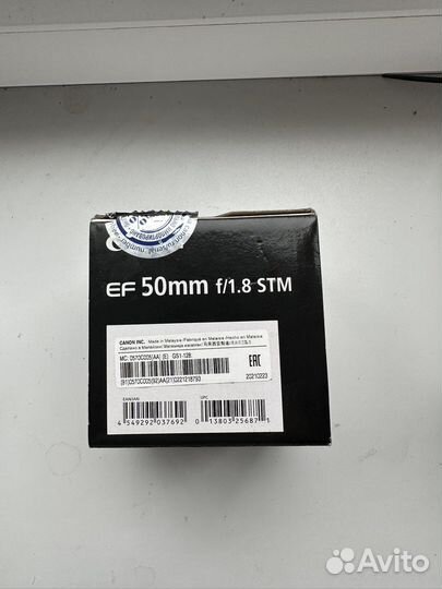 Объектив canon ef 50mm f 1 8 stm