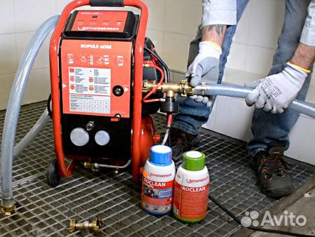 Промывка отопления и водопровода. Тепловизор