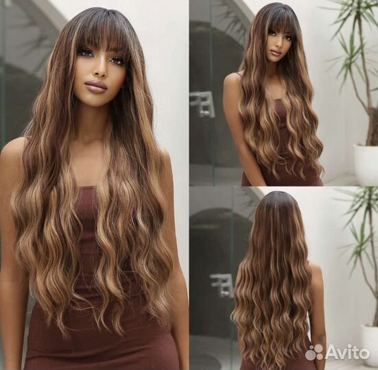 Парик длинный русый
