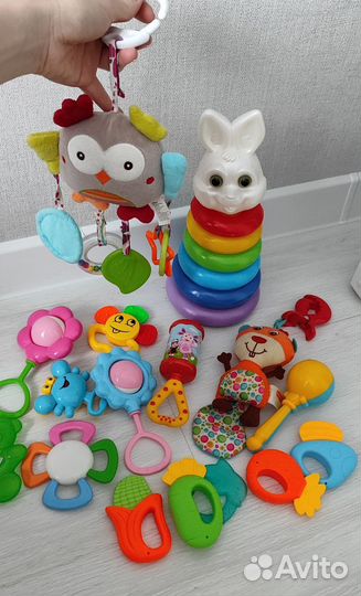 Детские игрушки погремушки пакетом