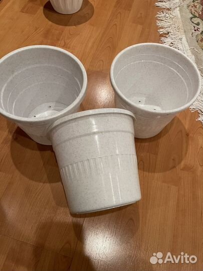 Цветочные горшки пластик