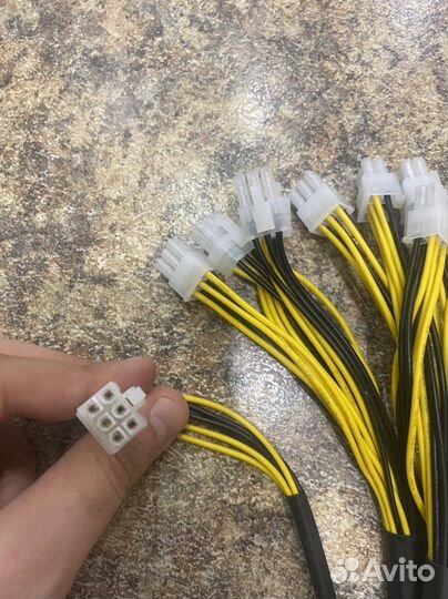 Коса для блока 6 pin для asic S9 и L3+