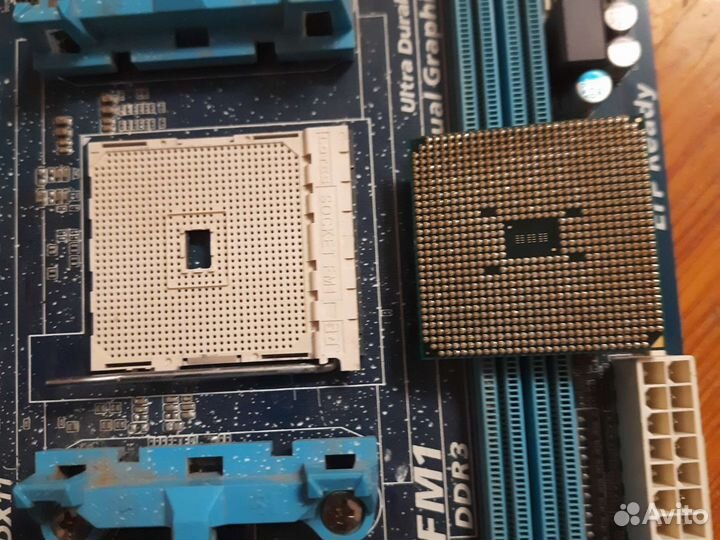 Материнская плата fm1 с a4-3300 и сет. картой