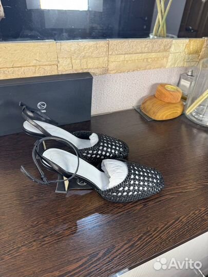 Босоножки черные летние 40р Эконика Premium