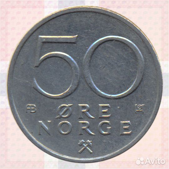 50 эре 1976 норвегия