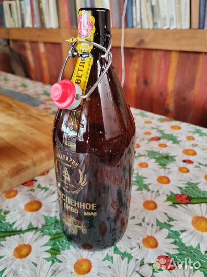 Бутылка 1л с бугельной пробкой