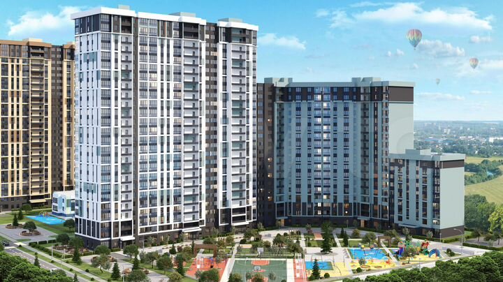 1-к. квартира, 44,6 м², 16/25 эт.