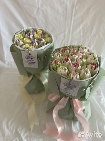 Съедобный букет из зефира