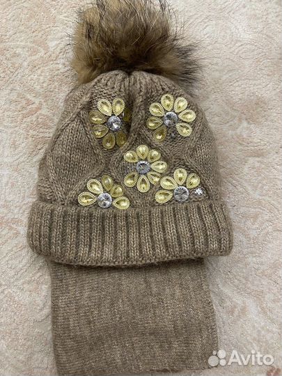 Комплект шапка, шарф