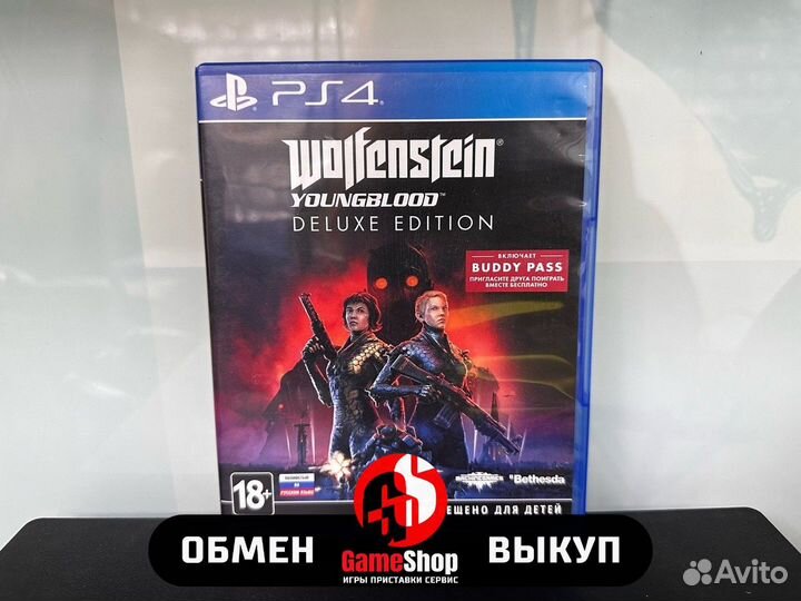 Wolfenstein Youngblood Б.У play station 4