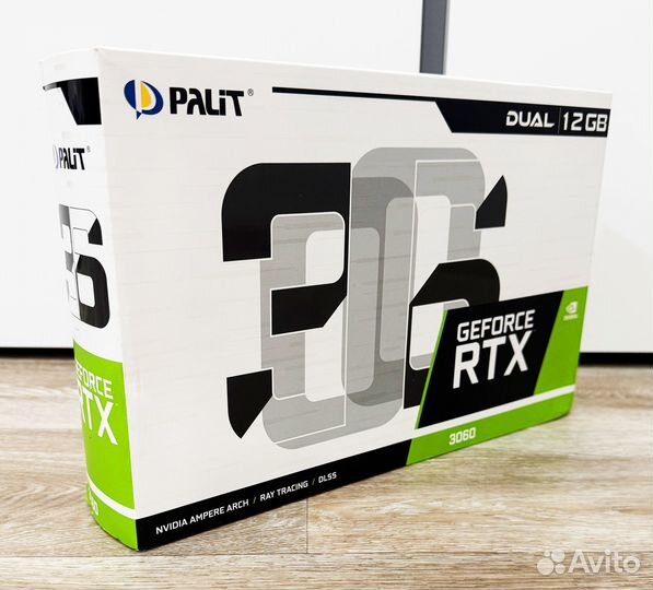 Новая Видеокарта Palit RTX 3060 Dual 12GB