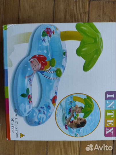 Круг для купания новый intex