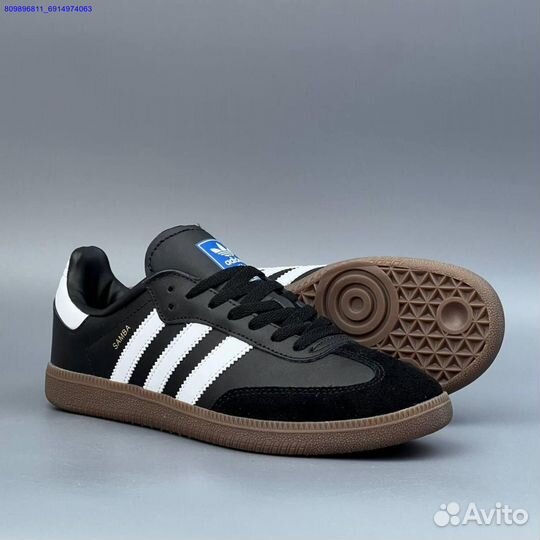 Кроссовки Adidas Samba Black (Арт.50523)