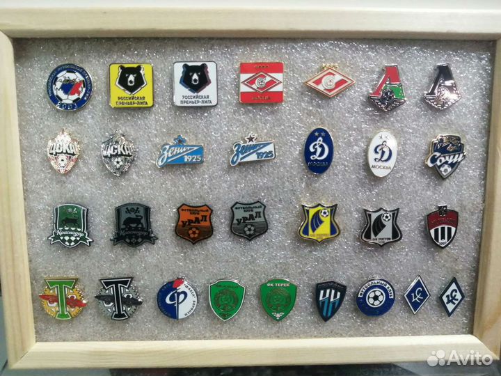 Значки футбольных клубов. Россия