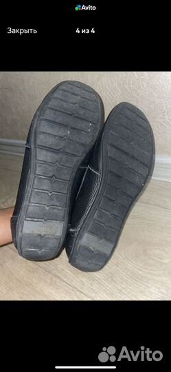 Школьные туфли мокасины 38-39 натур кожа