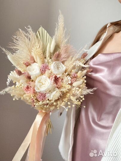 Букет невесты из сухоцветов