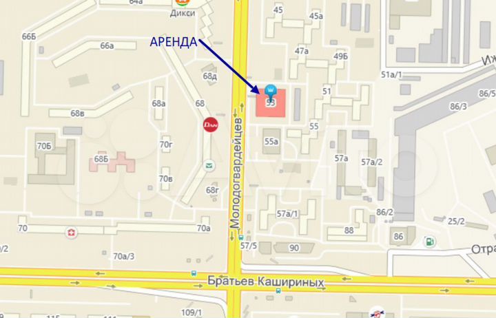 Сдам торговое помещение, 122 м²