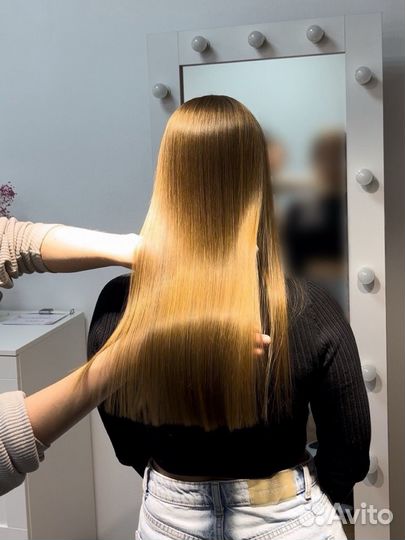 Кератин ботокс прикорневой объем ручная полировка