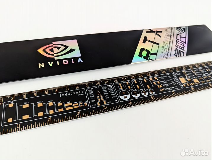 Инженерная линейка 30 см nvidiа для электронщиков