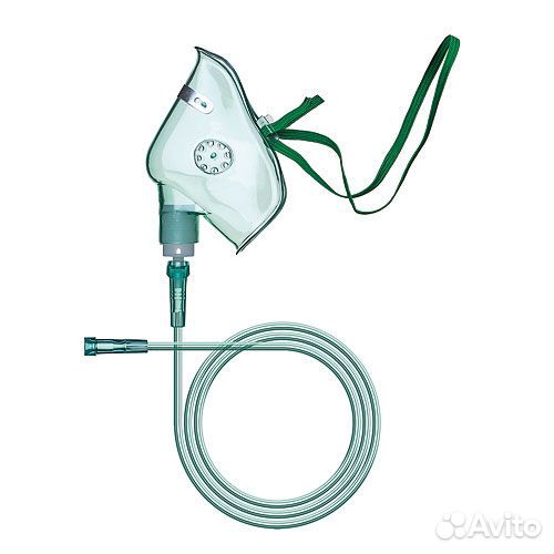 Маска кислородная лицевая с трубкой, L