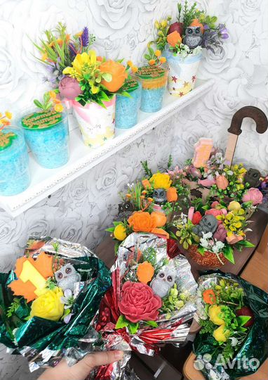 Букет цветов/букет из мыла/мыльные розы