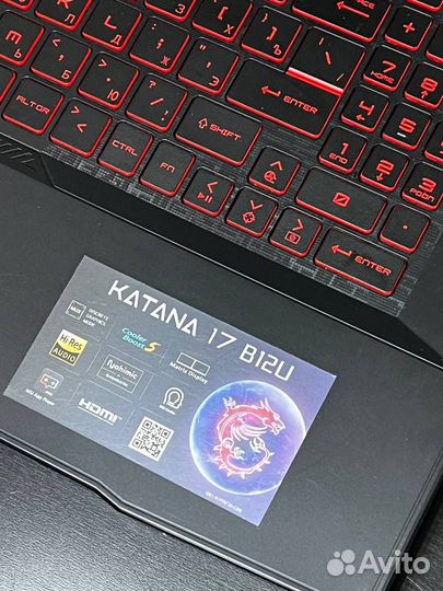 Msi GF76 Katana 17 b12uct-821xru