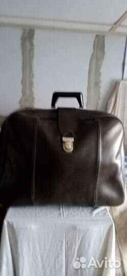 Чемодан СССР кожаный ретро