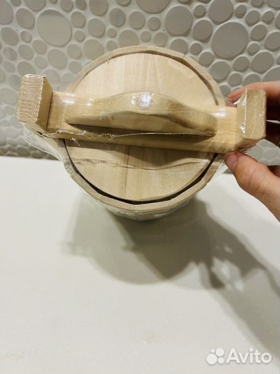 Бондарное ведро 1л липа