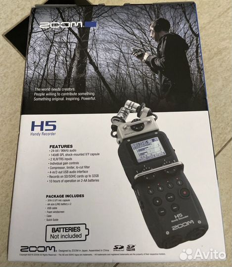 Zoom H5 Новый модульный портативный рекордер