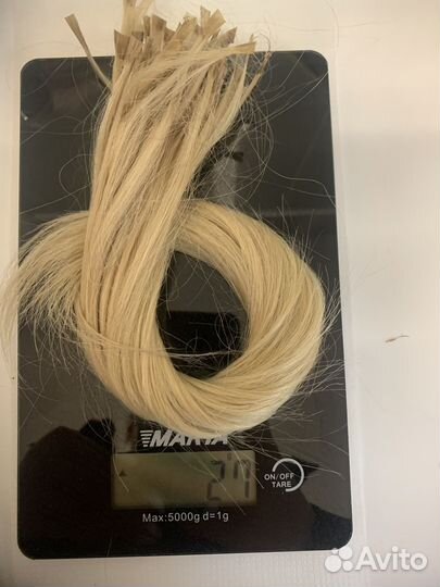 Волосы для наращивания блонд