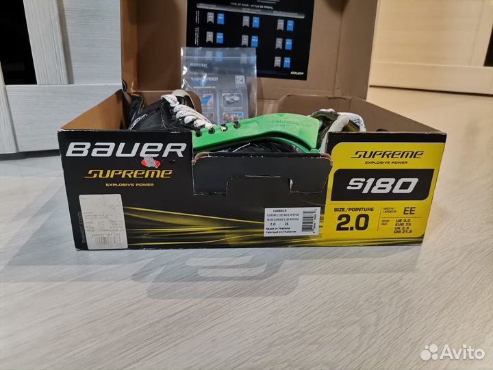 Хоккейные коньки bauer 33,5 размер