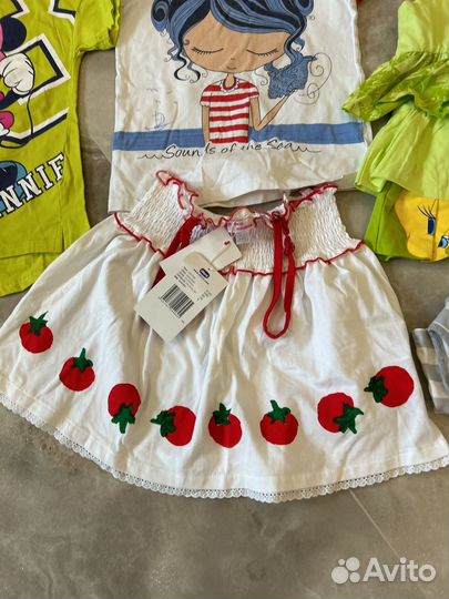 Пакет летней одежды для девочки 128-134