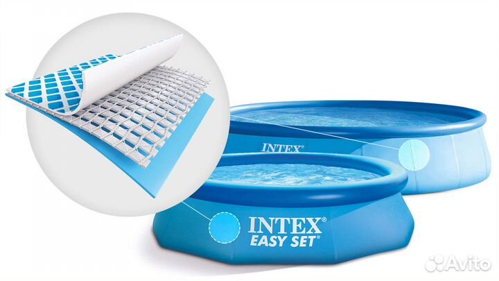 Бассейн надувной Intex Easy Set 244х61 см