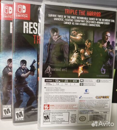 Resident Evil:Triple Pack на Nintendo Switch Новый