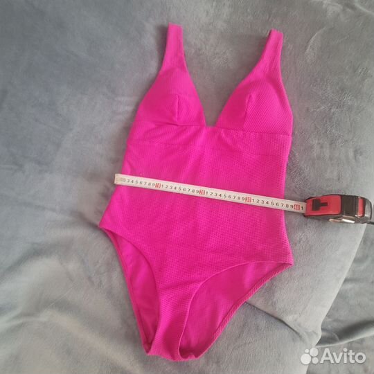 Купальник розовый слитный матовый 50 размер