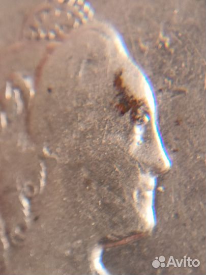 1 рубль 1766-го года. Буквы а ш