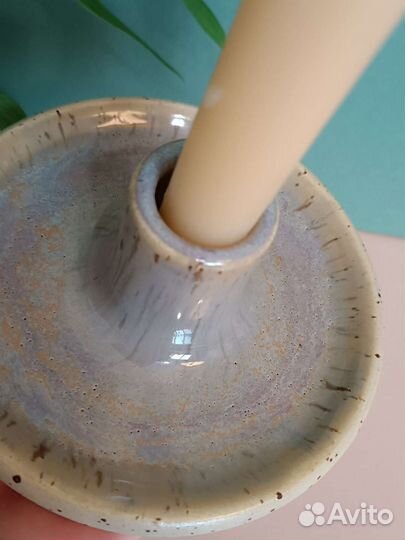 Подсвечник для столовой свечи. Ручная работа