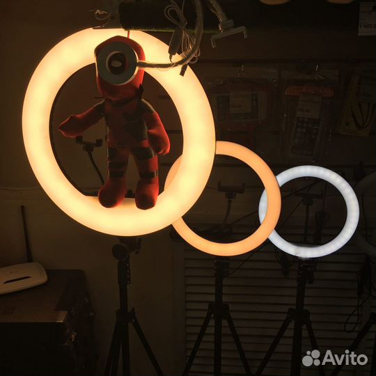 Кольцевая лампа 26 - 54см / штатив 2.1м
