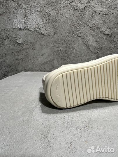 Кеды Rick Owens Ramones low кожаные