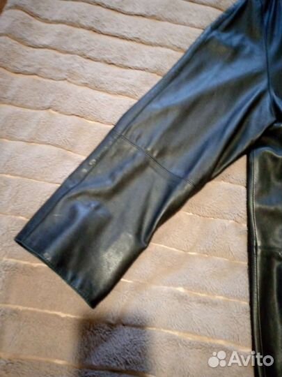 Кожаный плащ(трапеция)