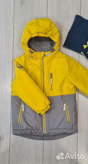 Куртка и шапка демисезон на 98 см