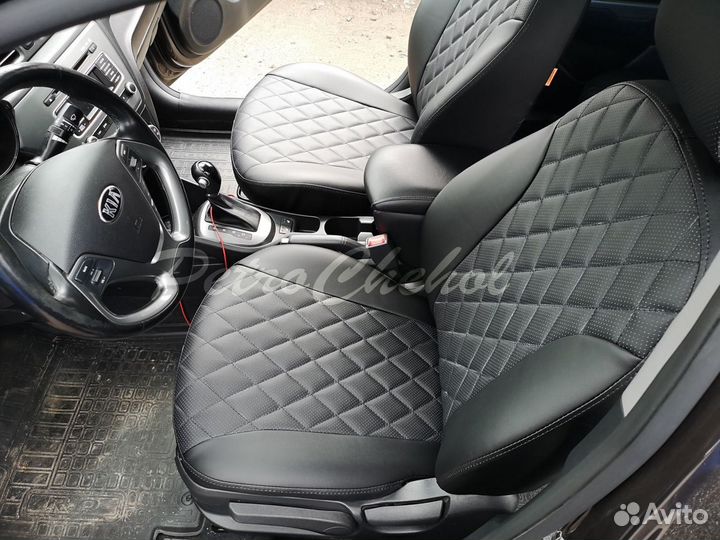 Чехлы на Киа Рио / Kia Rio 3 Ромб