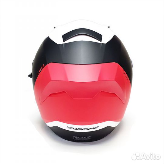 Шлем интеграл origine strada Layer красный/черный