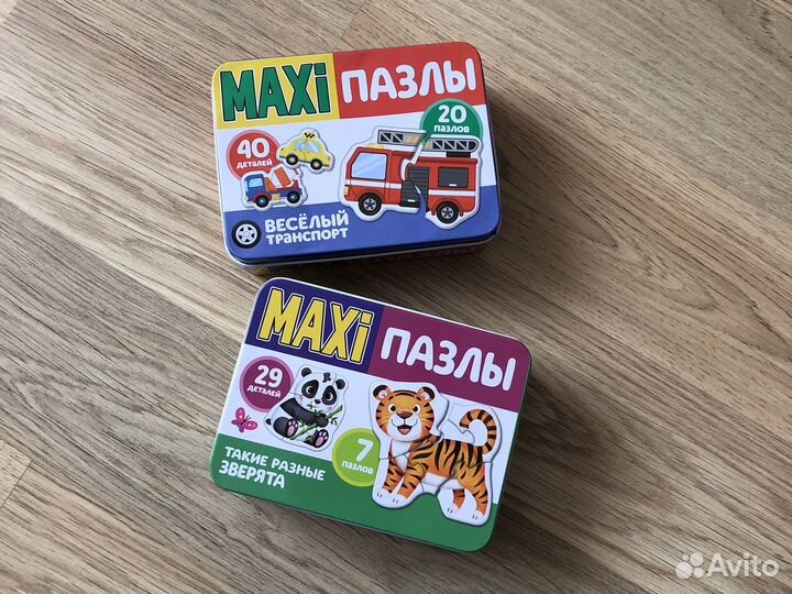 Макси пазлы для малышей от 2-х до 5 деталей