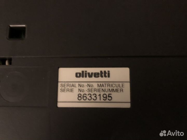 Olivetti ET peronal 510-II ETW 5XX эл пишущ машинк
