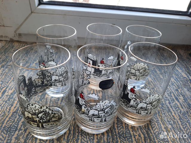 Стаканы бокалы богемия bohemia 6 шт Чехия